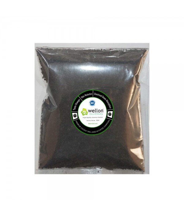 WELLON Granular Activated Carbon Premium Coconut Shell Powder for Water Purification and Air Purification. (250 Grams)