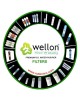 Wellon Corian 100 GPD RO Membrane (Works Till 2000 TDS) + Colandas Sediment + Post Carbon + Pre-Carbon Inline Filter Set