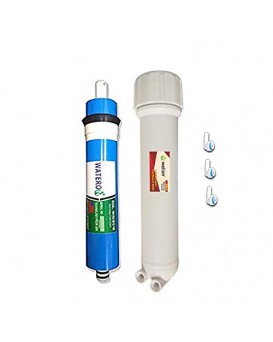 Wellon Wateron 100 GPD Membrane (Works Till 2000 TDS)+ Double O Ring Membrane Housing Suitable for All Types of Domestic Water Purifier
