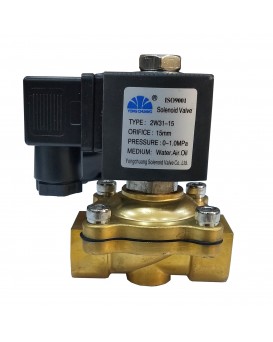 Wellon YONG CHONG  AC220V 1/2" Brass Electric Solenoid Valve for Industrial & Commercial Water Purifiers