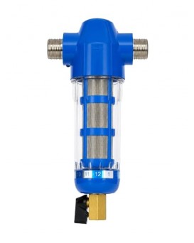 Wellon FirstGuard Spin 3/4 Inch | Reusable Spin Down Sediment Water Filter | Washable Stainless Steel Mesh | Whole House Pre Filter for Borewell, Municipal Water, Overhead Tank & Pump Protection