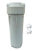 WELLON Double O Ring 10'' Inch Pre Filter Housing + Elbows Suitable for RO Water Purifier (Grey Color)