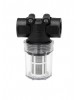 Wellon FirstGuard Mini 3/4" Water Filter | Reusable Stainless Steel Mesh Sediment Filter | Removes Mud, Sand & Rust | Transparent Housing