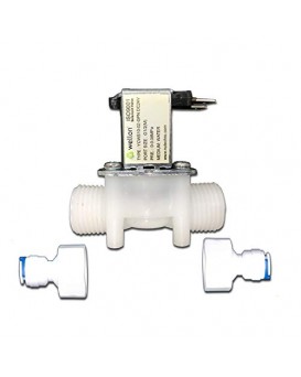 WELLON Replacement Solenoid Valves 24V DC for All Types of Domestic Ro System (1/2'' Port Size-Outer Thread)