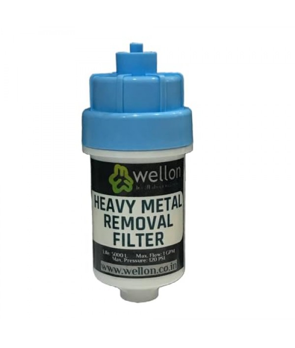 Wellon Heavy Metal Removal Water Filters for Remove or Reduce Iron, Hydrogen sulfide and Controlling Scale, Bacteria and Algae for All Types of Water Purifier (4 INCH)