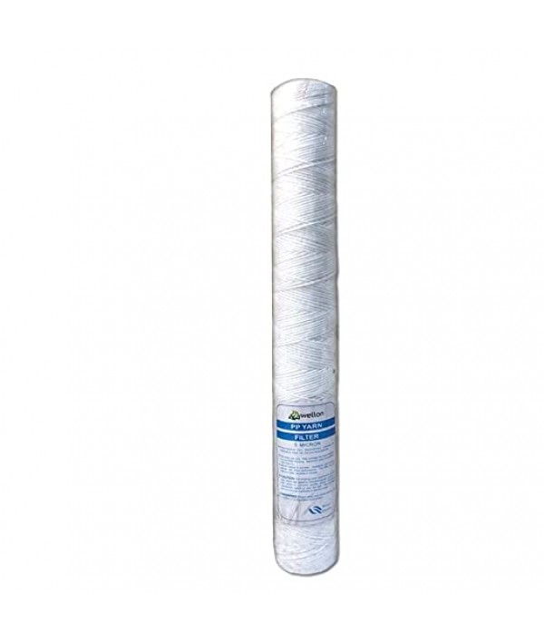 Wellon 5 Micron 20" PP Wound Filter for All Type R.O. Purifiers
