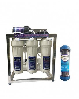 Wellon 25 Liter/Hour RO + Alkaline Commercial Water Purifier System