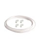 Wellon Ro Food Grade 10 m Pipe Tube 1/4 Inch for All Types of Water Purifier and 4 Pieces 1/4 ELBOW Connector. (WHITE)