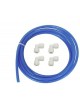 Wellon Ro Food Grade 10 m Pipe Tube 1/4 Inch for All Types of Water Purifier and 4 Pieces 1/4 ELBOW Connector. (BLUE)