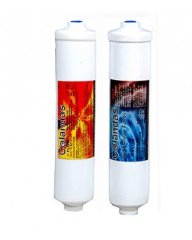 Colandas Sediment + Post-Carbon Inline Filter Set for All Type of Domestic Water Purifier