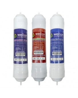 Wellon Pre Carbon Filter, Sediment Filter, Post Carbon Filter and Elbow, Inline Filter Set for All RO Water Purifier