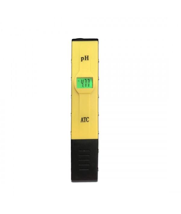 WELLON High Precision Pen Type pH Meter for Water Purity 0.01 Resolution pH Tester with Calibration Powder and Carry Case