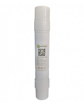 Wellon 12-Inch Korean-Style Push Fit Sealed UF Membrane Filter with Box, Compatible with All RO Water Purifiers. (Pack 5)
