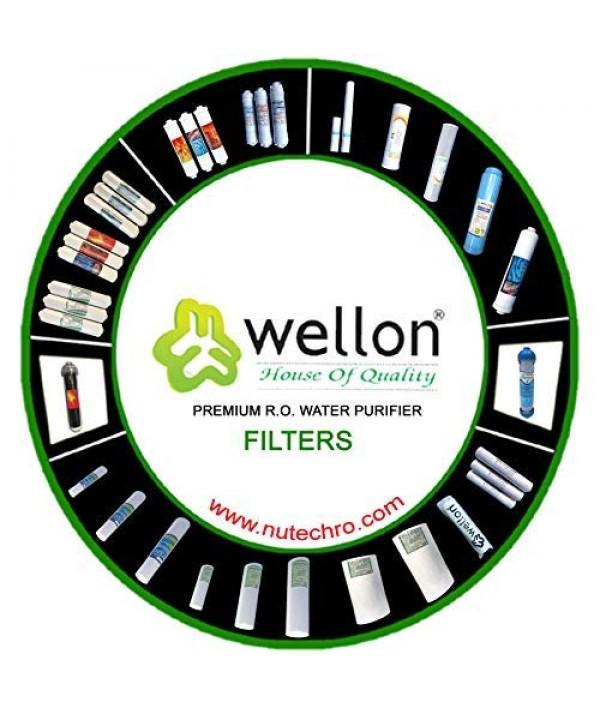 Wellon Jacobi Inline PP Filter + Inline CTO Filter + WELLON 10 Inch Antioxidant Alkaline Filter for RO Water Purifier System
