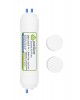 Wellon Sealed (Welded/Concealed) RO Membrane Filter | 10” | 100 GPD | Welded Leak-Proof Body | Compatible with All RO Systems | Includes 2 Quick-Connect Elbows
