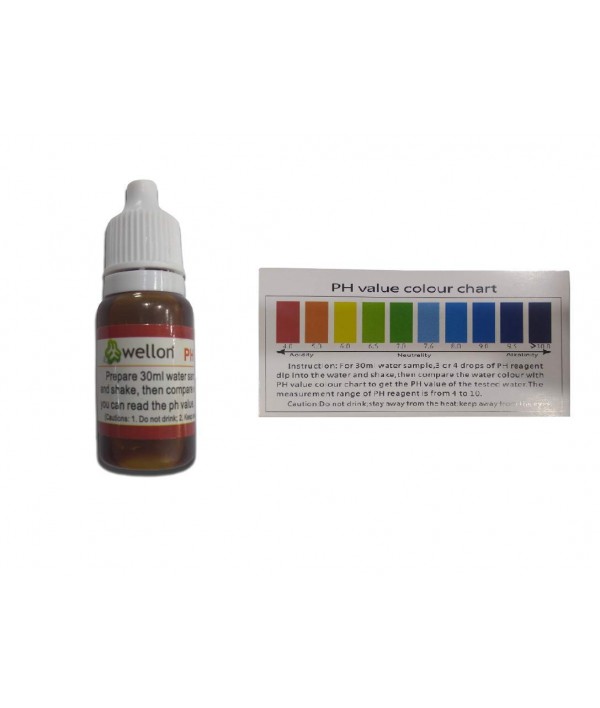 Wellon pH drop Test Liquid with Colour Chart