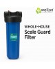 Wellon Scale Guard Filter – 20 Inch Big Blue Cartridge for Whole House Limescale Reduction in Pipes & Appliances – Anti-Scale Water Filter – Up to 12 Months Life