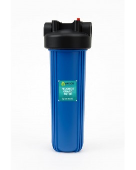 Wellon Fluoride Guard Filter – 20 Inch Big Blue Cartridge for High Fluoride Removal from Borewell Water – Whole House Water Filter – Up to 6 Months Lifespan