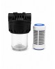 Wellon FirstGuard MainLine Plus 1/2" Whole House Water Filter | Reusable Stainless Steel Mesh + Polyphosphate Scale Protection Filter for Complete Home Water Protection