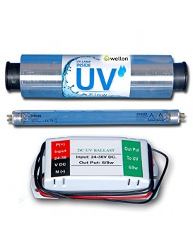 Wellon UV Set Replacement Kit With Philips UV Lamp, Chamber, SMPS For RO+UV+UF Water Purifiers(Silver)