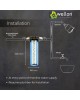 Wellon Single Stage 20-Inch Mainline Hard Water Filter for Tank | Water Softener for Home | Applicable for 2BHK Home & Bathroom | Whole House Water Filter | Wall Mount. (2 BHK)