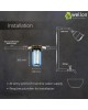 Wellon Single Stage 10-Inch Mainline Hard Water Filter for Tank | Water Softener for Home | Applicable for 1BHK Home & Bathroom | Whole House Water Filter | Wall Mount. (1 BHK)