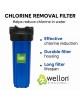 Wellon Chlorine Removal Filter – 20 Inch Big Blue Whole House Water Filter Cartridge for Chlorine, Taste & Color Correction – Up to 12 Months Life