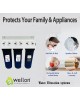 Wellon Tank Filtration System | water softner for bathroom, Whole House Filter for Salt less Water softner Effective Scaling & Hard Water Treatment with Triple Filter Setup, water filter for home