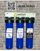 Wellon Tank Filtration System | water softner for bathroom, Whole House Filter for Salt less Water softner Effective Scaling & Hard Water Treatment with Triple Filter Setup, water filter for home