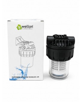 Wellon FirstGuard MainLine 1/2" Whole House Sediment Water Filter | Reusable Stainless Steel Mesh Filter for Complete Home Water Protection