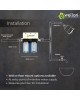 Wellon Two Stage 10-Inch Mainline Hard Water Filter for Tank |Water Softener for Home |Applicable for 1BHK Home with High Sediment |Whole House Water Filter | Wall/Floor Mount.(1 BHK - High Sediment)