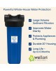 Wellon High-Flow Sediment Filter – 20 Inch Big Blue Whole House Water Filter Cartridge for Large Volume Sediment Filtration – Up to 6 Months Life