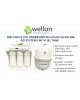 Wellon 15 LPH Undersink RO+UV+UF+Alkaline Water Purifier with 15L White Pressure Tank | 8-Stage Filtration | Wall Mountable | Blue & White Frame | Suitable for Borewell, Tanker, Municipal Water