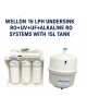 Wellon 15 LPH Undersink RO+UV+UF+Alkaline Water Purifier with 15L White Pressure Tank | 8-Stage Filtration | Wall Mountable | Blue & White Frame | Suitable for Borewell, Tanker, Municipal Water
