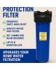 Wellon Sediment Protection Filter – Jumbo 20" Housing | High-Flow Whole House Pre Filter | Removes Dust, Mud, Rust, Sand | 6 Months Life | Compatible with All 20” Big Blue Housings