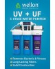 Wellon UV + UF 5-Stage Water Purifier | Under Sink | Quick Fill | Heavy Duty | 100% Purified Water | Ideal for Homes, Offices & Clinics