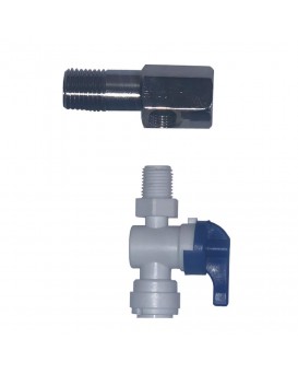 Wellon Plastic Inlet Valve for RO Water Purifiers (Plastic,SS Coupline, Size-3/8)