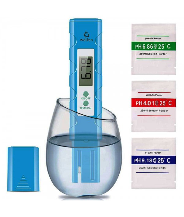 Membrane Solutions PH & TDS Meter Combo – 0.05 PH Accuracy, 3-in-1 TDS/EC/Temp, Digital